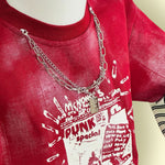 2Pc Unisex Kids Graphic Sweatshirt & Wide-Leg Denim Jeans Set