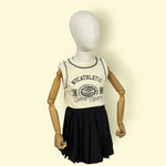 Trendy 3-Piece Girls Skirt Set – Sleeveless Top, Pleated Skirt & Grey Cardigan