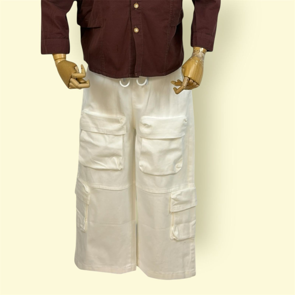 Kids Elastic Waist Cargo Pants