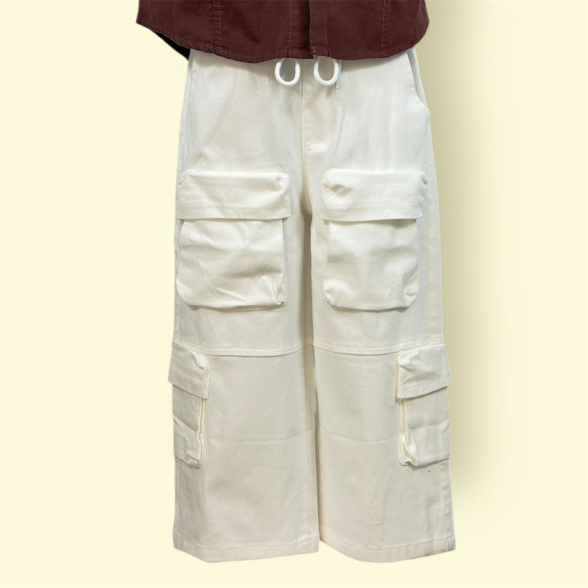 Kids Elastic Waist Cargo Pants