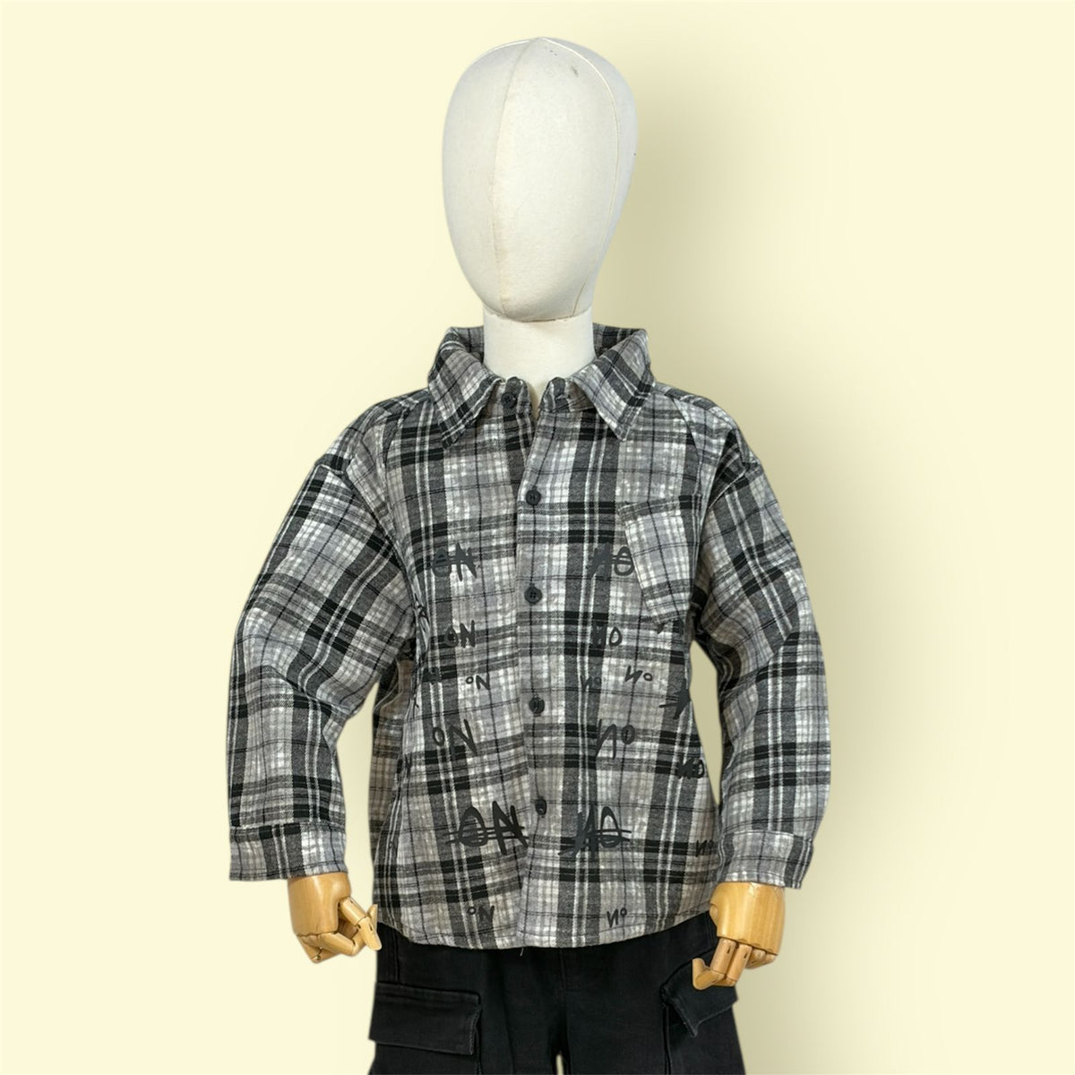 Kids Checked Full Sleeve Shirt