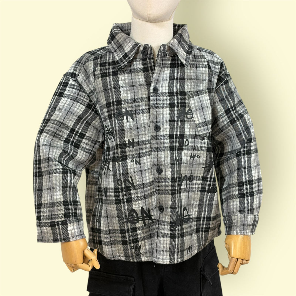 Kids Checked Full Sleeve Shirt