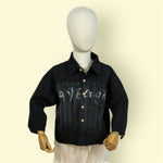 Kids Stylish Black Shirt with Front Pocket and Button Closure