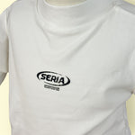 Kids White High Neck Printed Full Sleeve T-Shirt