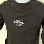 Olive Green Full Sleeve Kids T-Shirt with Printed Logo | Stylish Casual Top for Boys & Girls