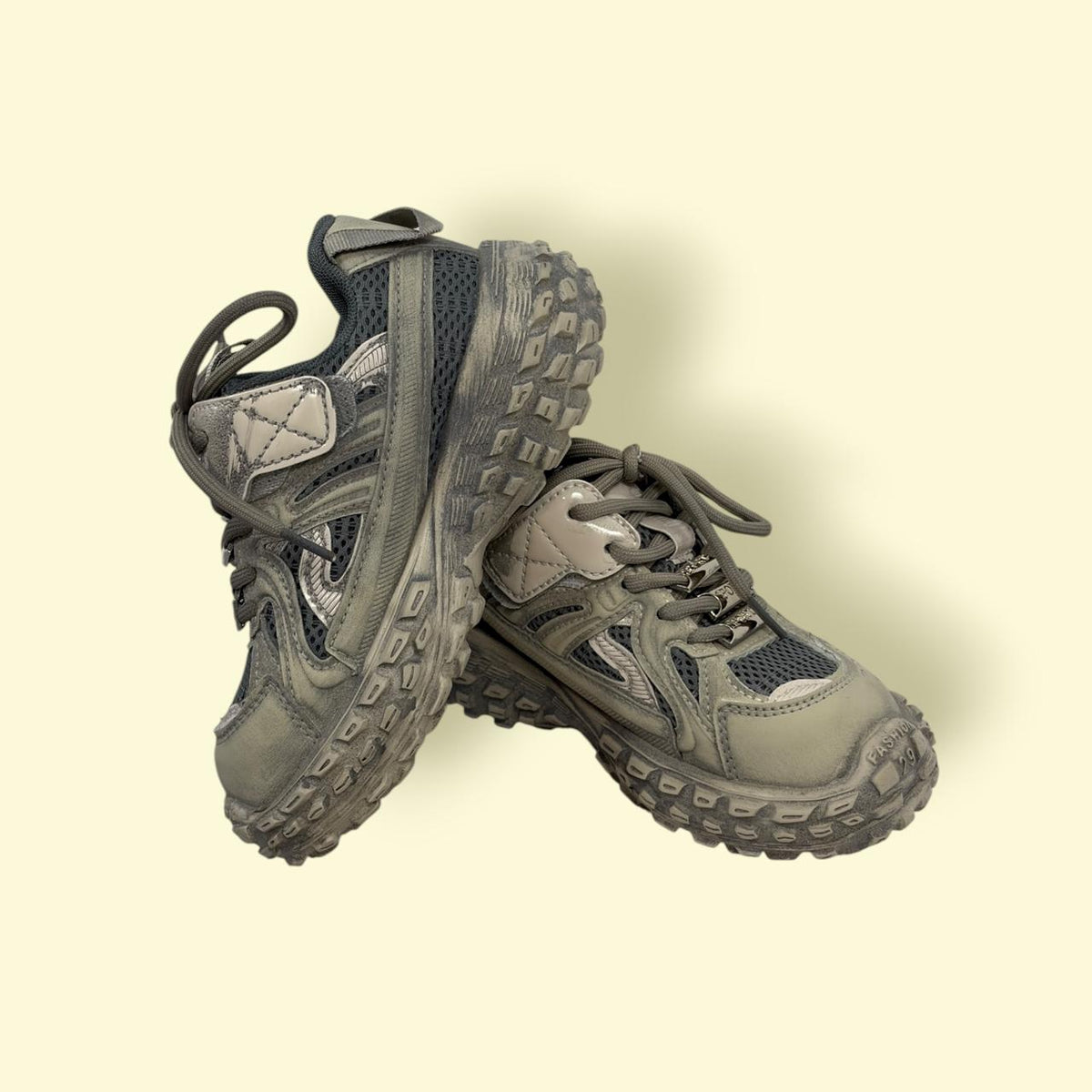 Kids Trendy Outdoor Sports Shoes with Sticker & Lays – Durable Grip | Breathable Mesh