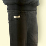 Kids Black Wide-Leg Pants with Elastic Waist