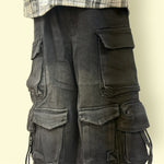 Kids Elastic Waist Multi-Pocket Cargo Pants