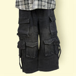 Kids Elastic Waist Multi-Pocket Cargo Pants
