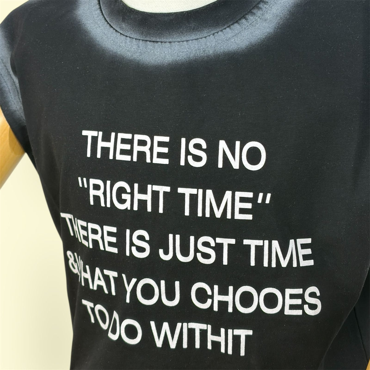 Kids Black Sleeveless Printed T-Shirt | Motivational Quote Top | Casual Cotton Tank for Boys & Girls